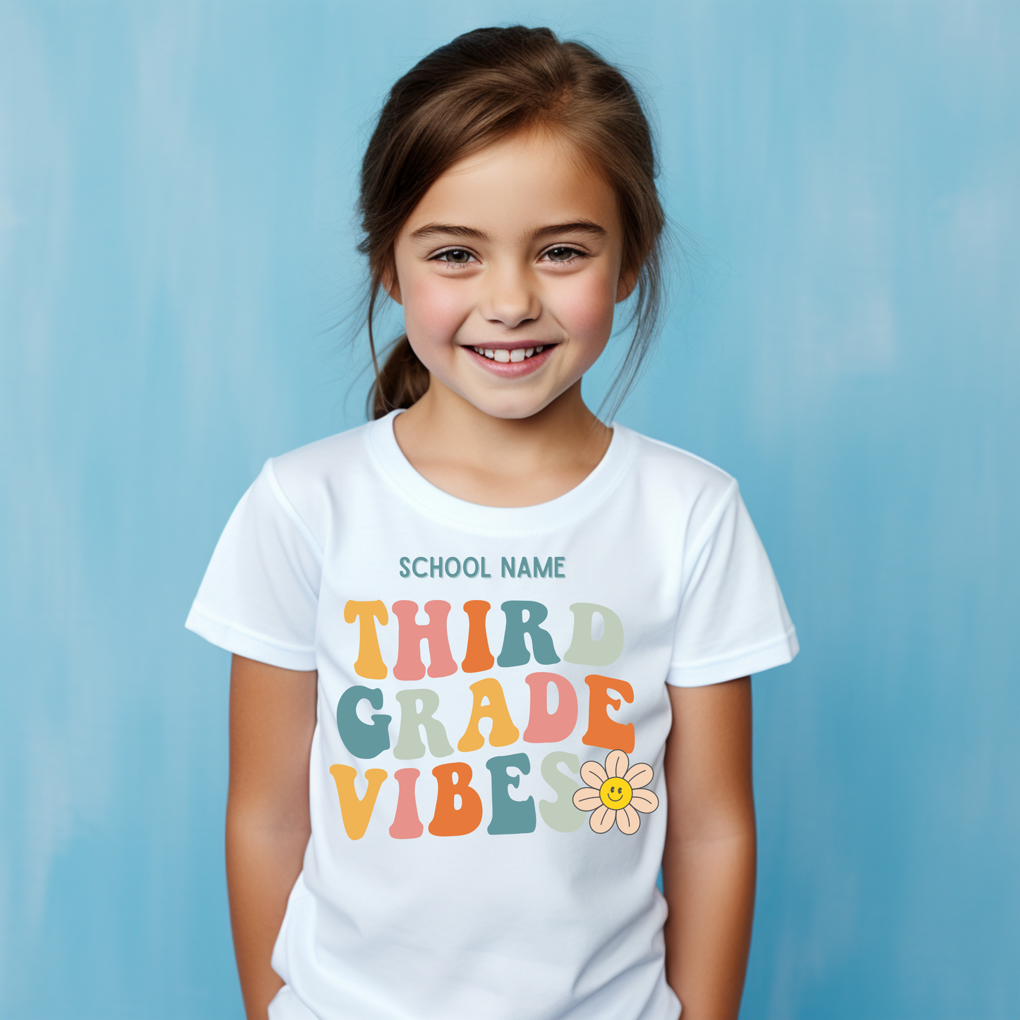 Groovy Vibes Customizable Grade Short Sleeve Youth and Adult Tee