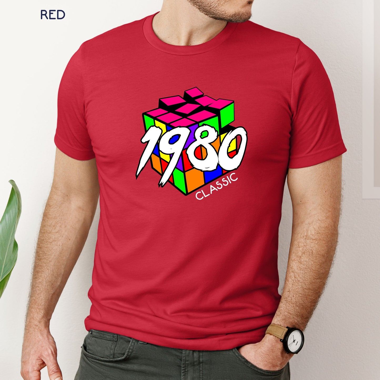 Classic Rubik's Cube inspired Birthday Shirt Customizable