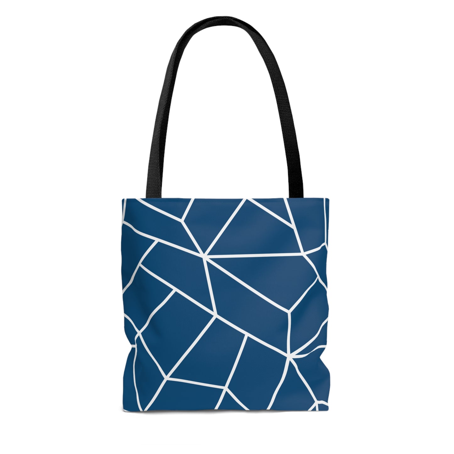 LDS Scripture Christian Church Tote Bag Blue Geometric