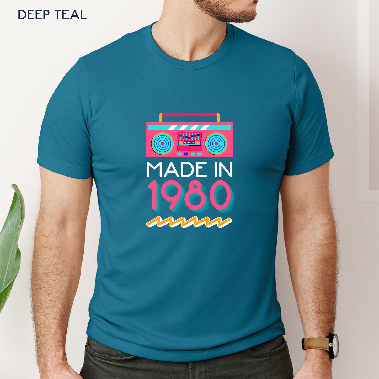 Retro Boombox Made in Birthday Shirt Customizable