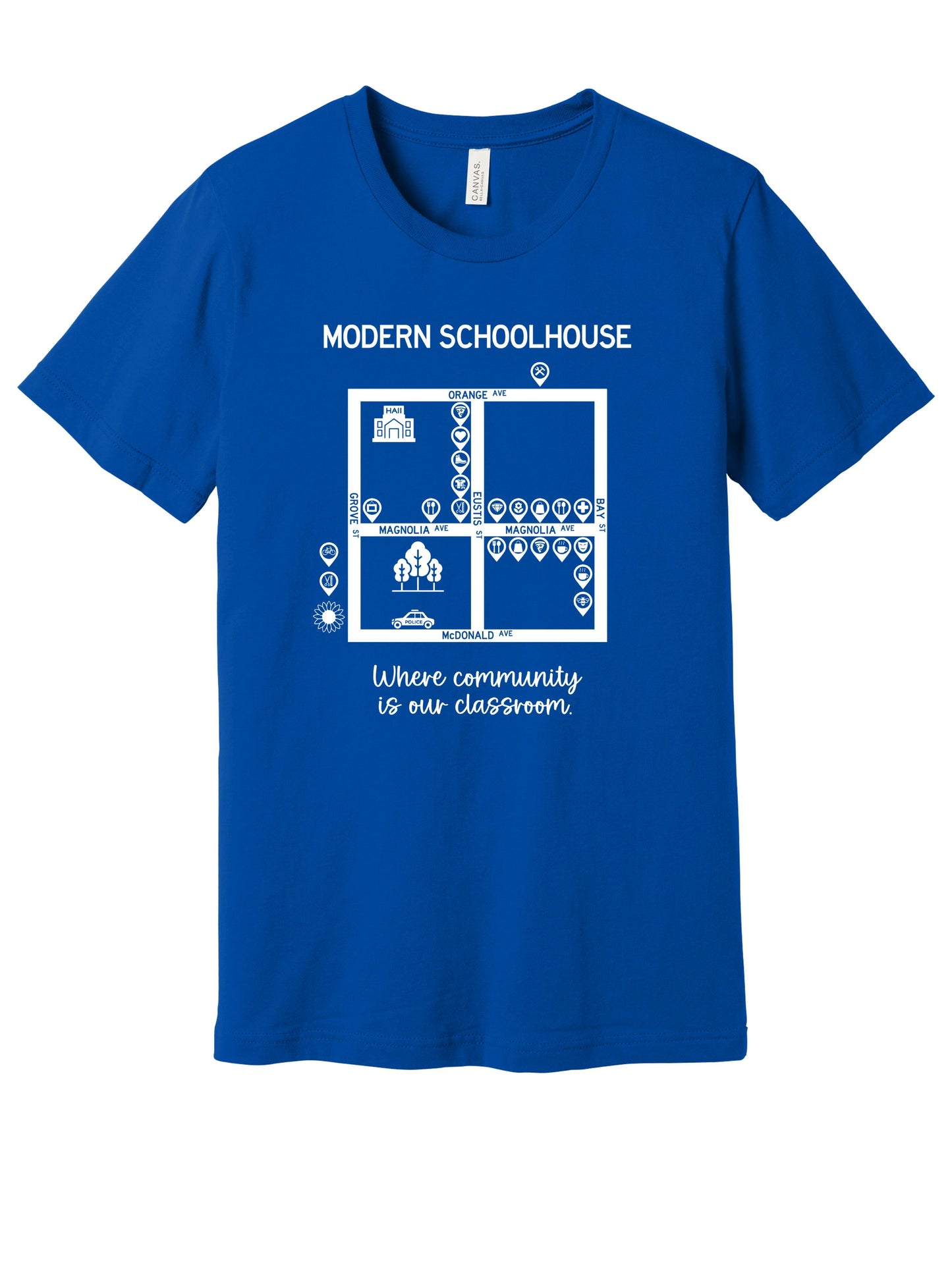 Modern Schoolhouse 2025/2026 Community Support Yellow Youth/Adult Crew Neck Tee
