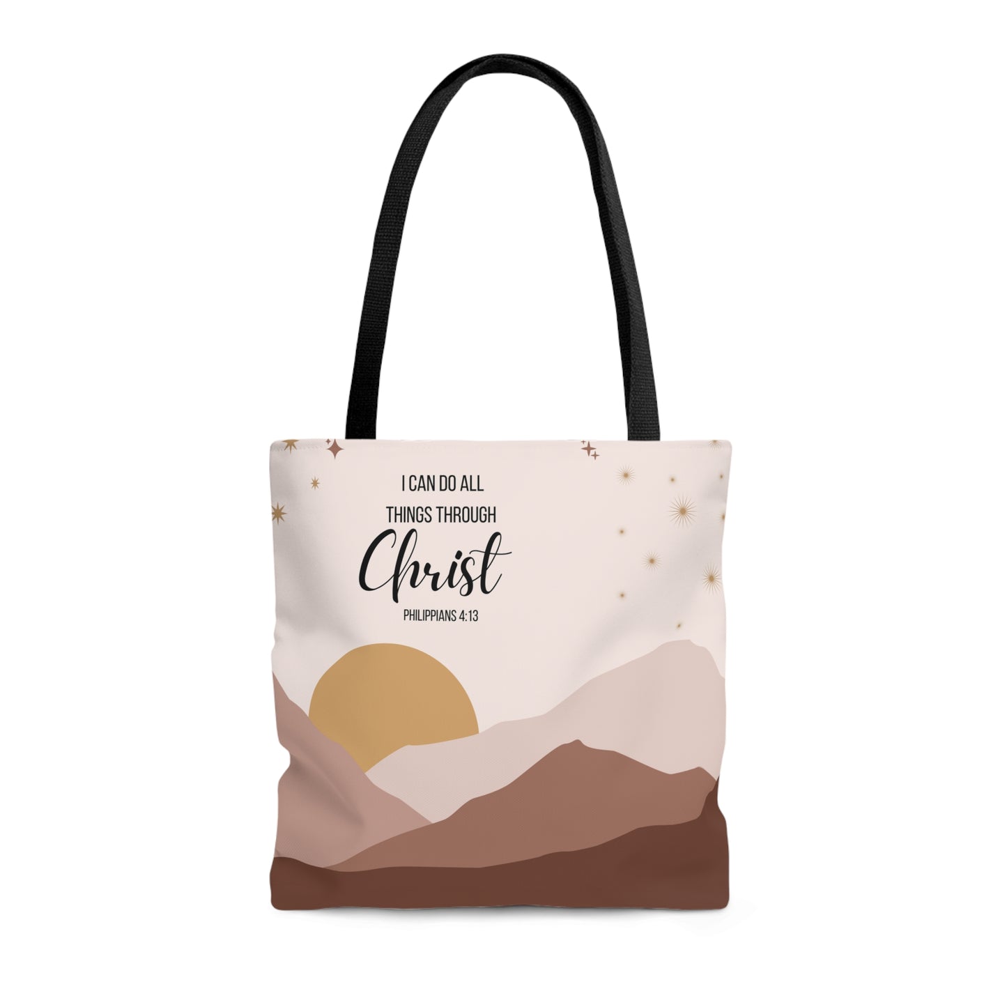 LDS Christian Scripture Church Boho Landscape Tote Bag