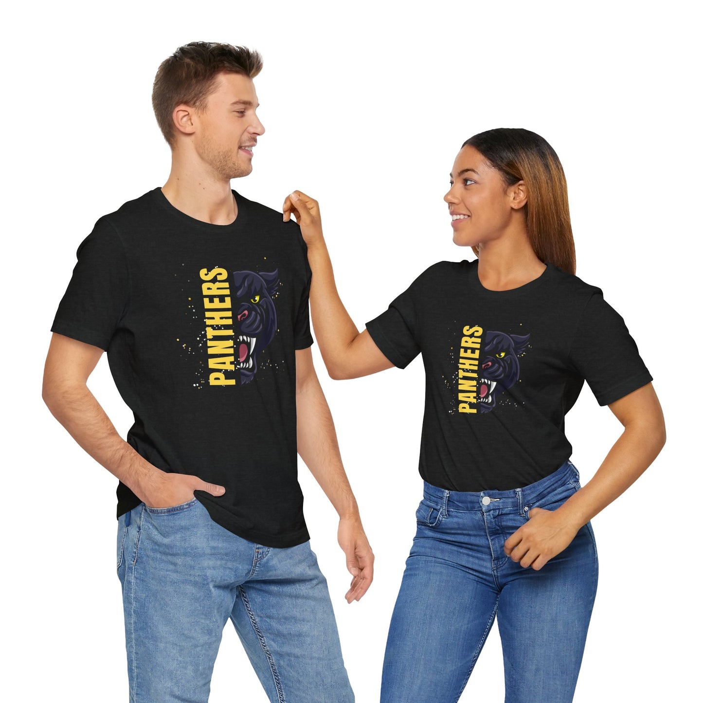 Panthers Mascot Unisex Short Sleeve T-Shirt