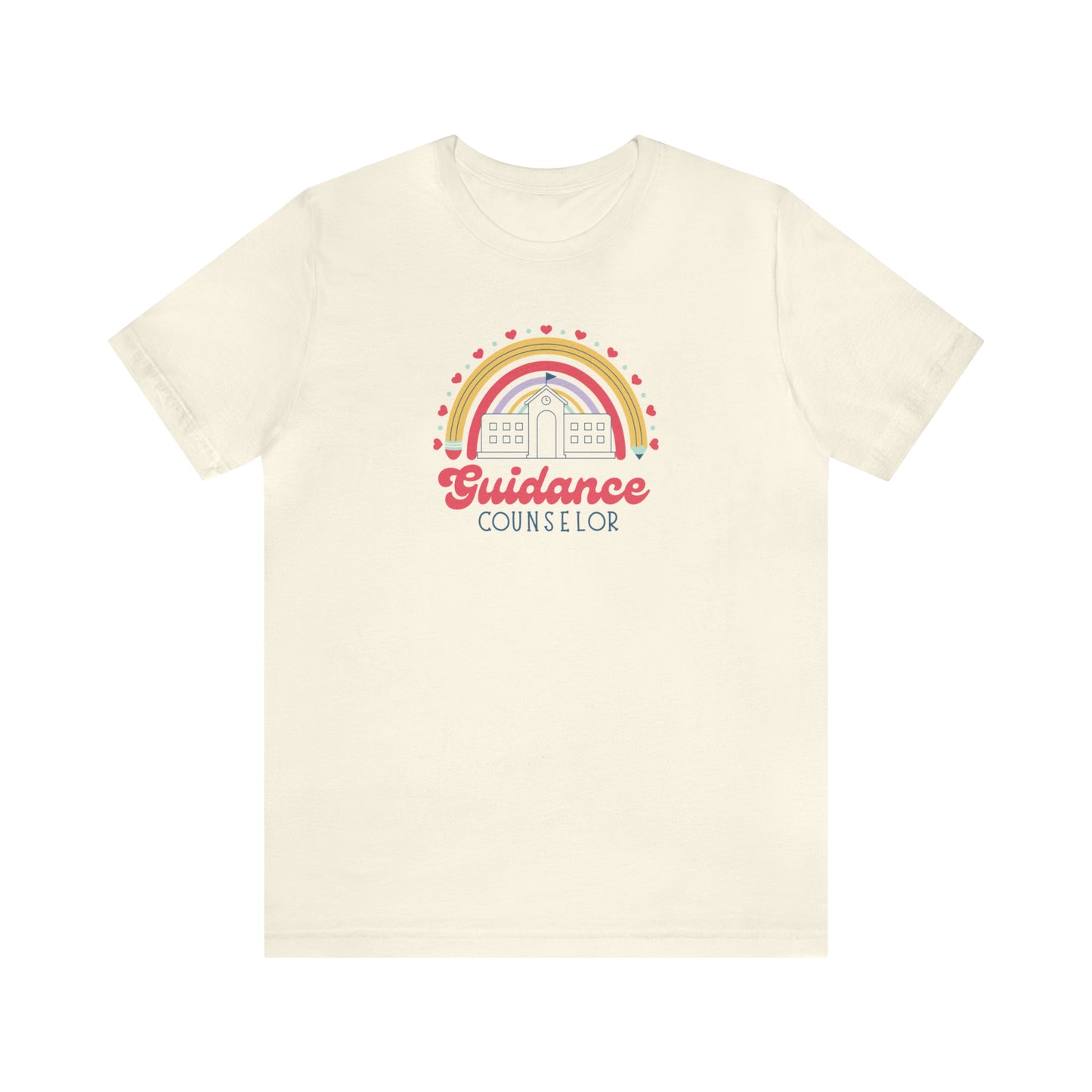 School Guidance Counselor Rainbow Tee