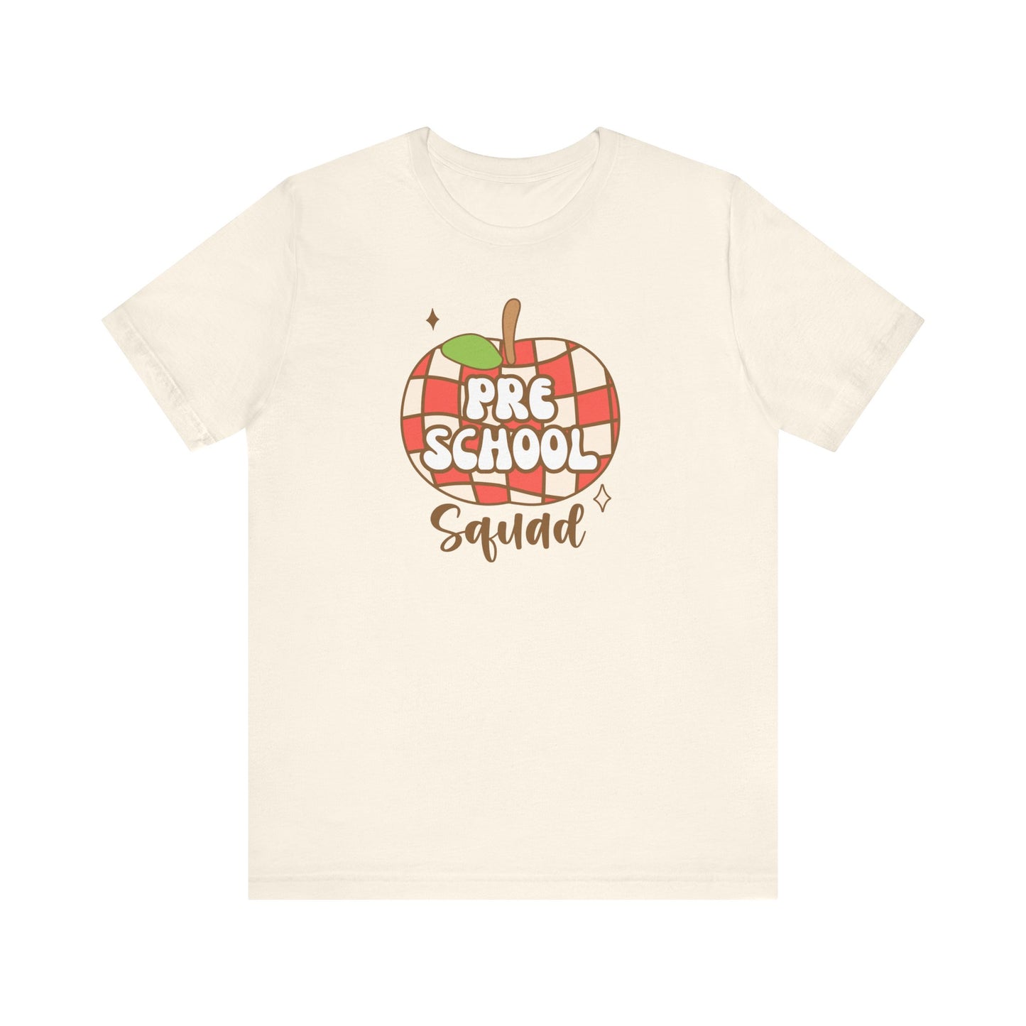 School Preschool Squad Retro Apple Tee