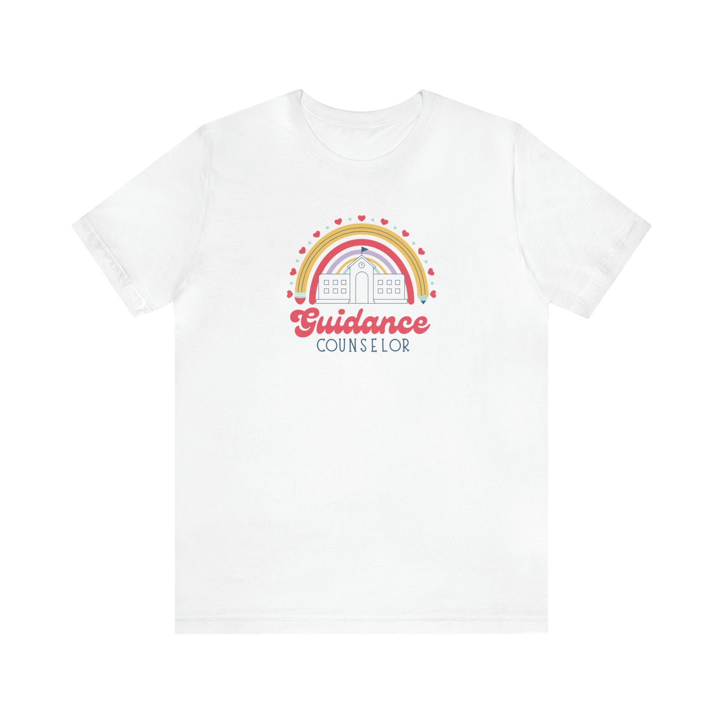 School Guidance Counselor Rainbow Tee