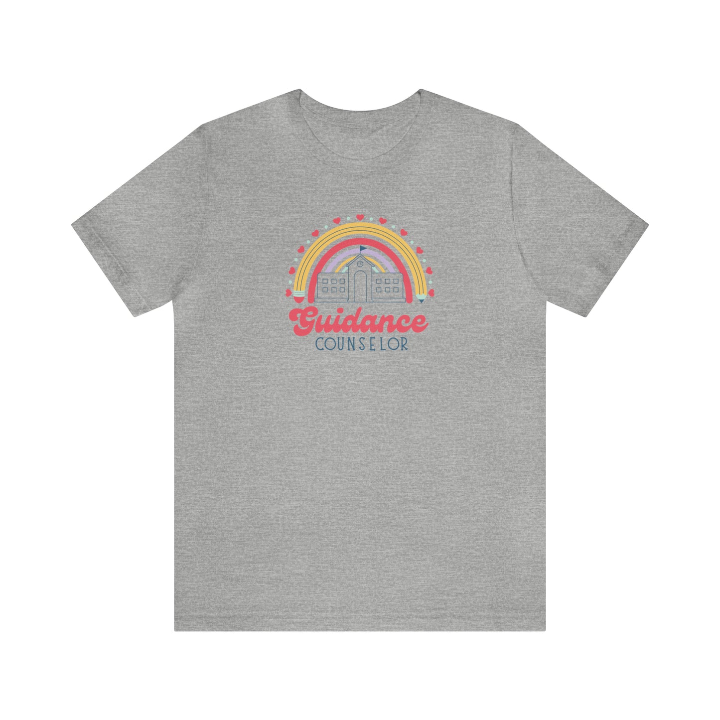School Guidance Counselor Rainbow Tee