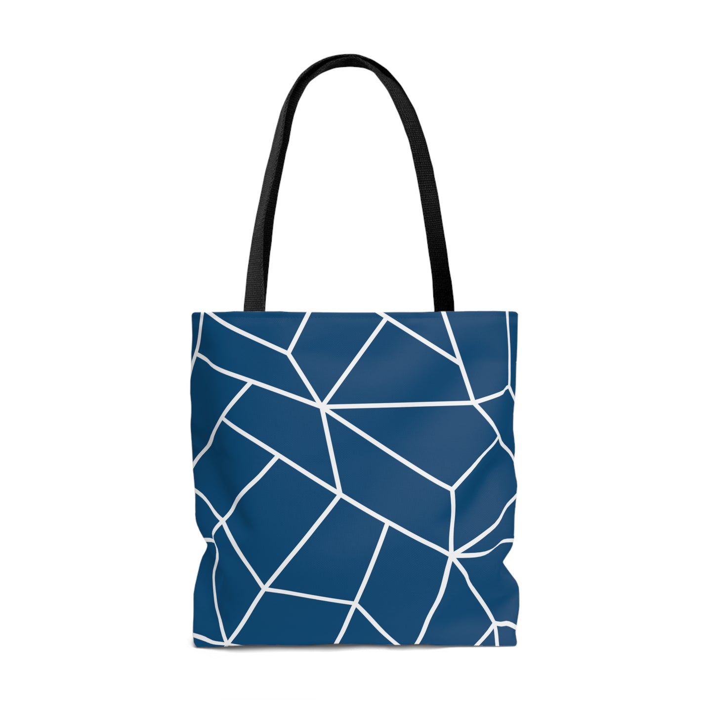 LDS Scripture Christian Church Tote Bag Blue Geometric