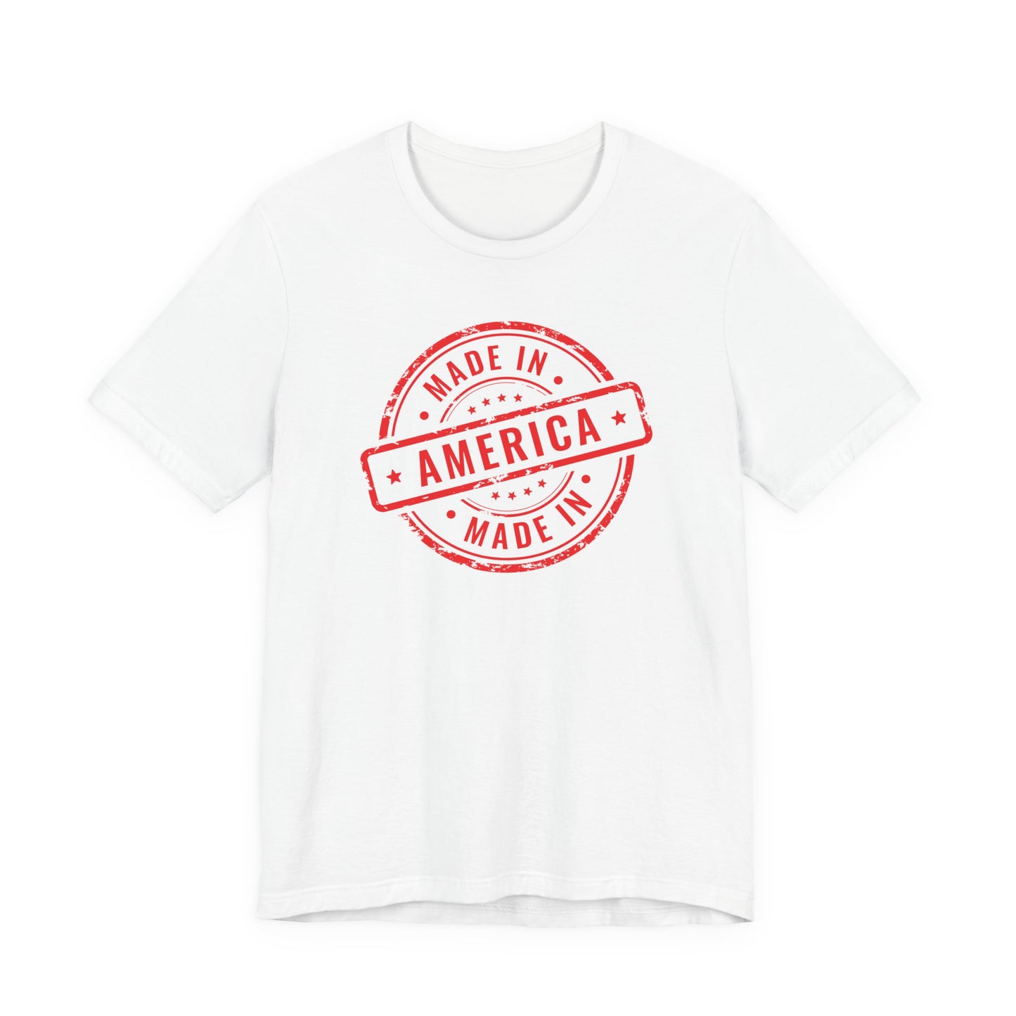 Patriotic Made in America Distressed T-Shirt
