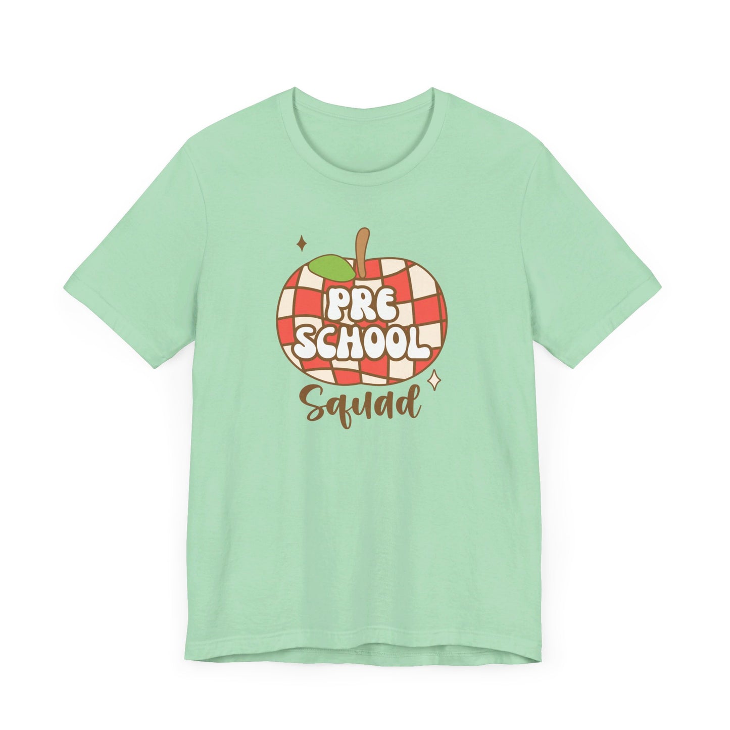 School Preschool Squad Retro Apple Tee