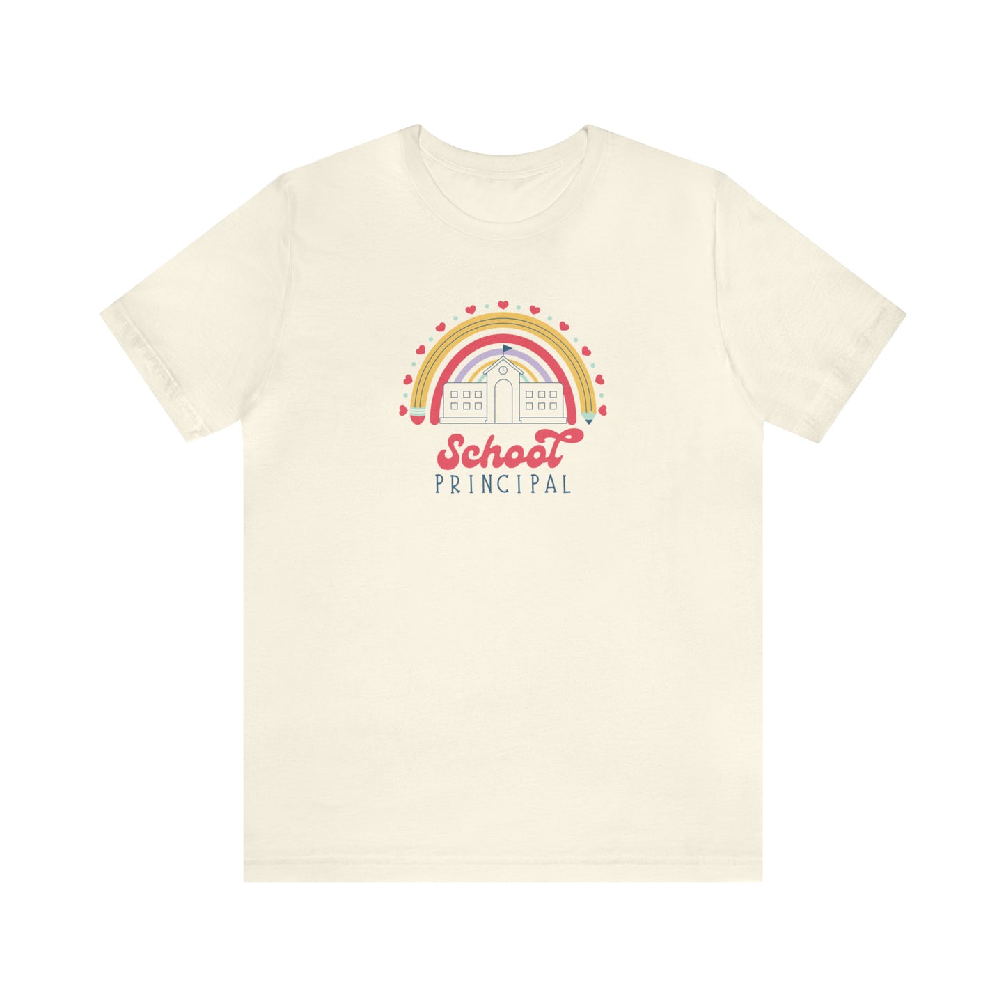 School Principal Rainbow Tee