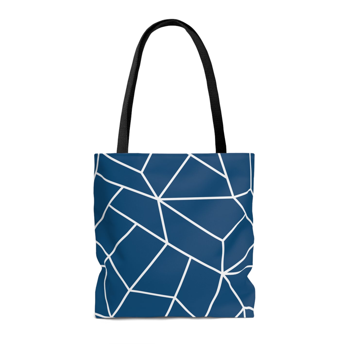LDS Scripture Christian Church Tote Bag Blue Geometric