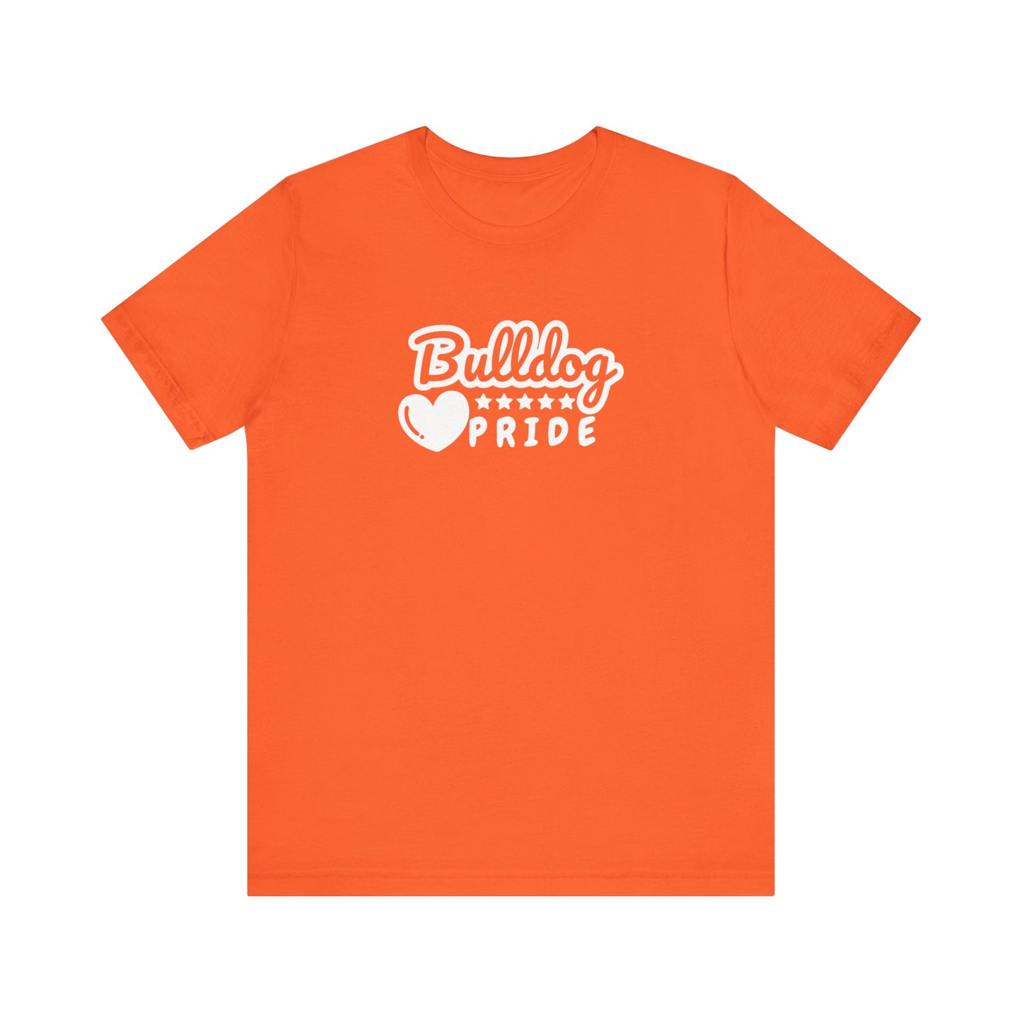 Team School Pride Bulldog Heart Tee