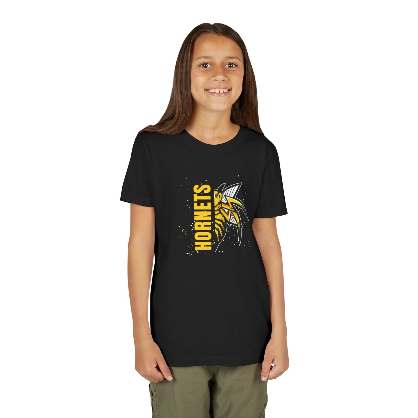 Youth Short Sleeve T-Shirt - Team School Mascot Hornets Print