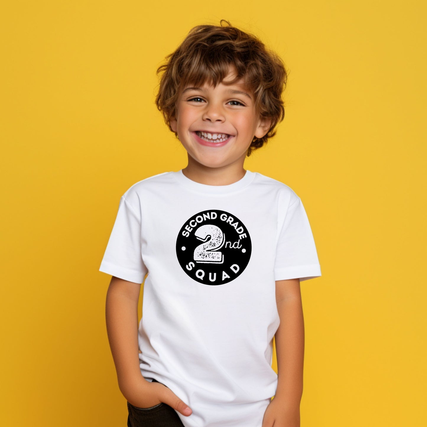 Distressed Number Customizable Grade Short Sleeve Youth and Adult Tee