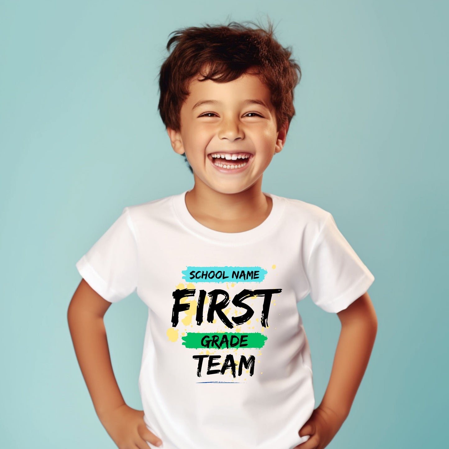 Paint Splatter Customizable Grade Short Sleeve Youth and Adult Tee