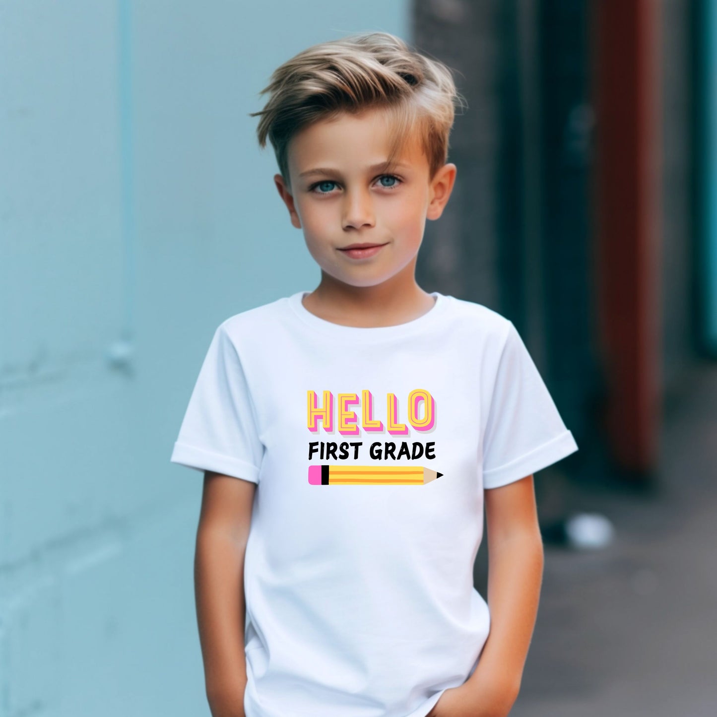 Hello Customizable Grade Short Sleeve Youth and Adult Tee