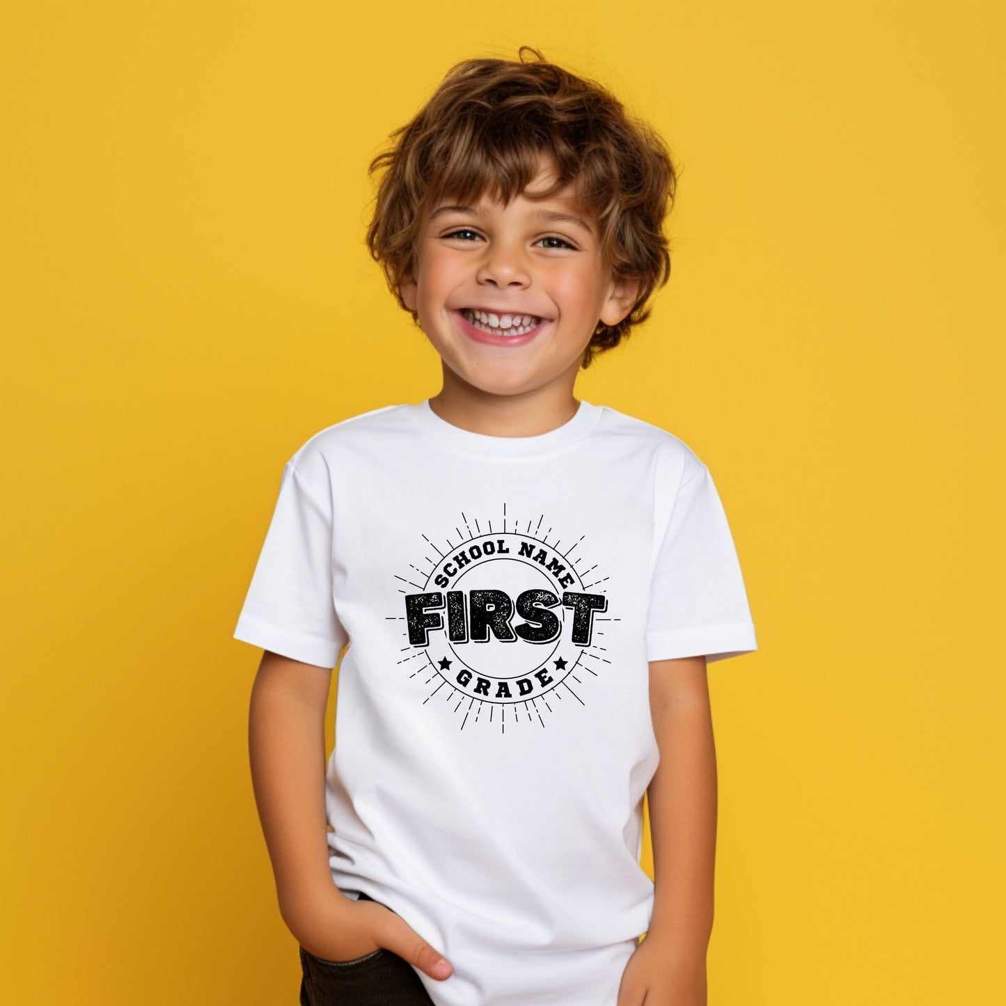 Distressed Customizable Grade Short Sleeve Youth and Adult Tee
