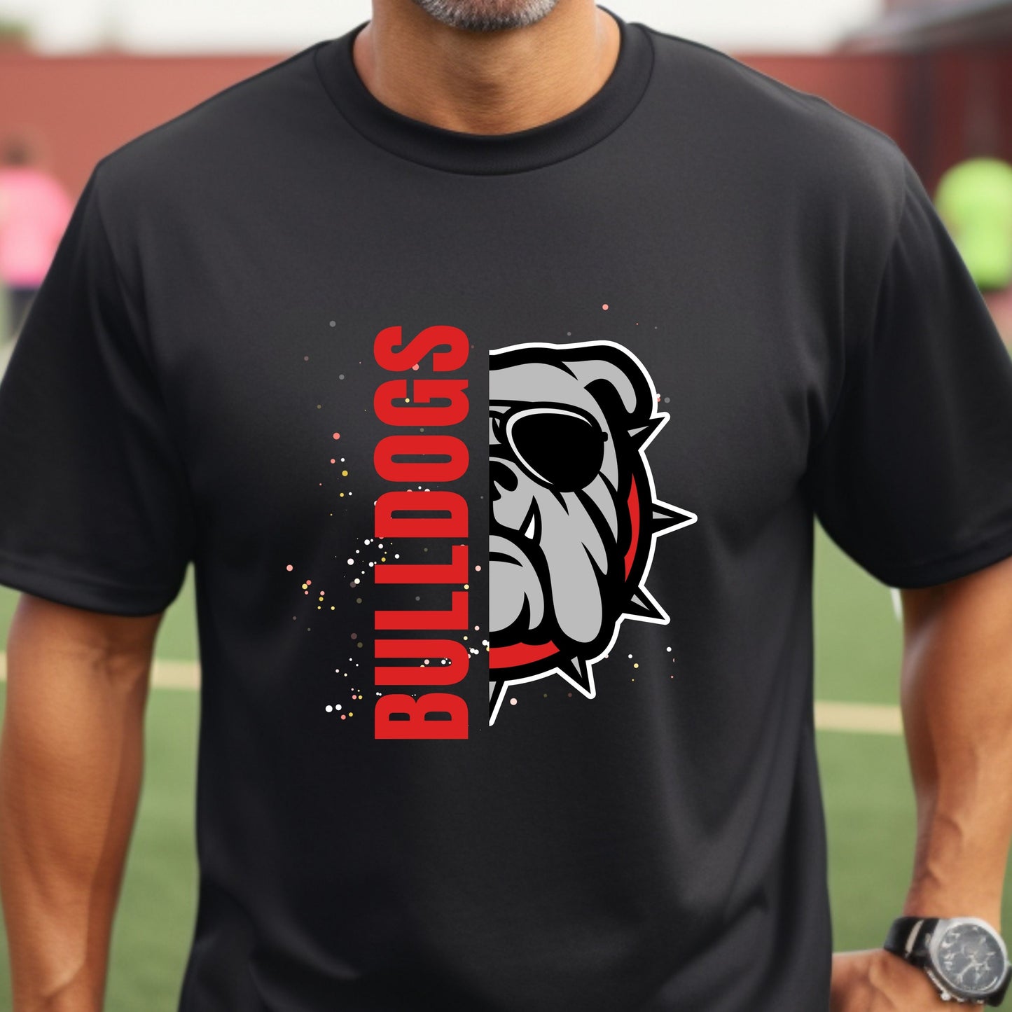 Bulldogs Mascot Unisex Short Sleeve T-Shirt