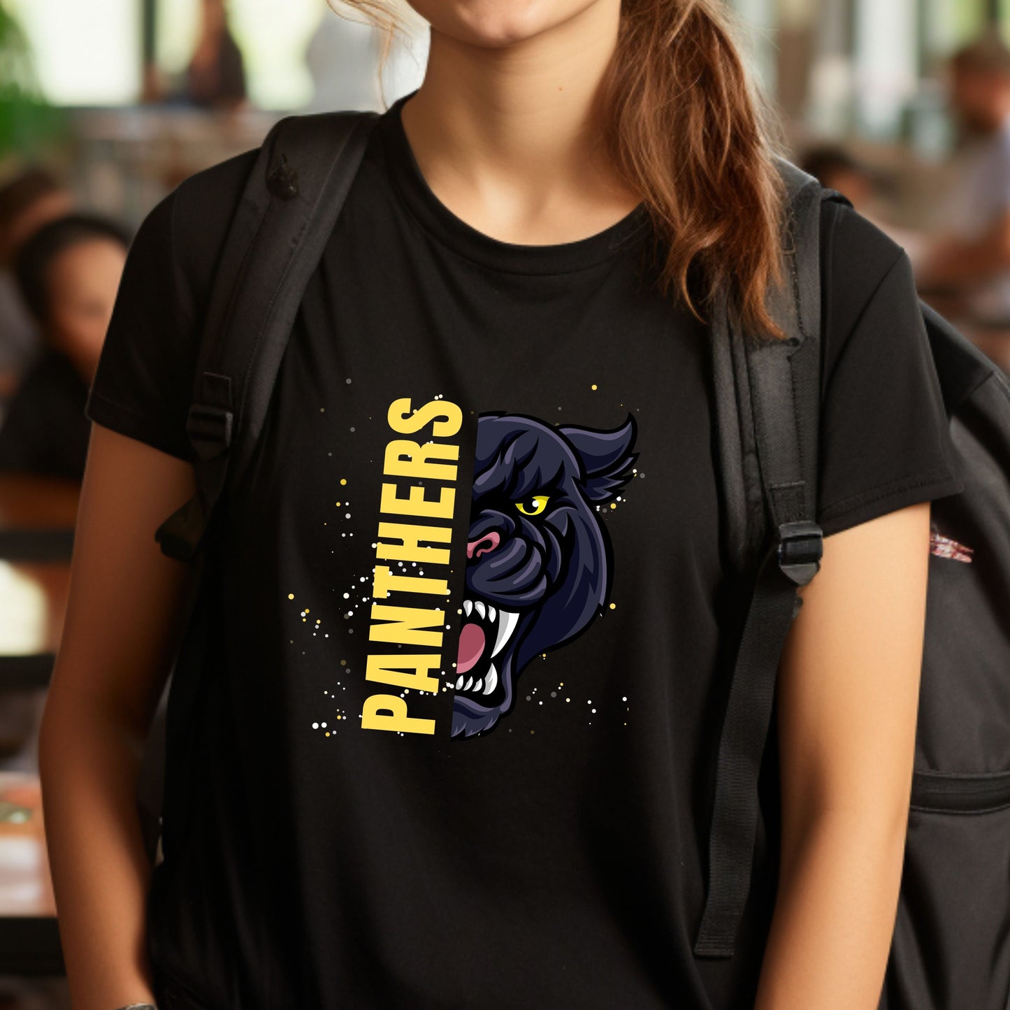 Panthers Mascot Unisex Short Sleeve T-Shirt