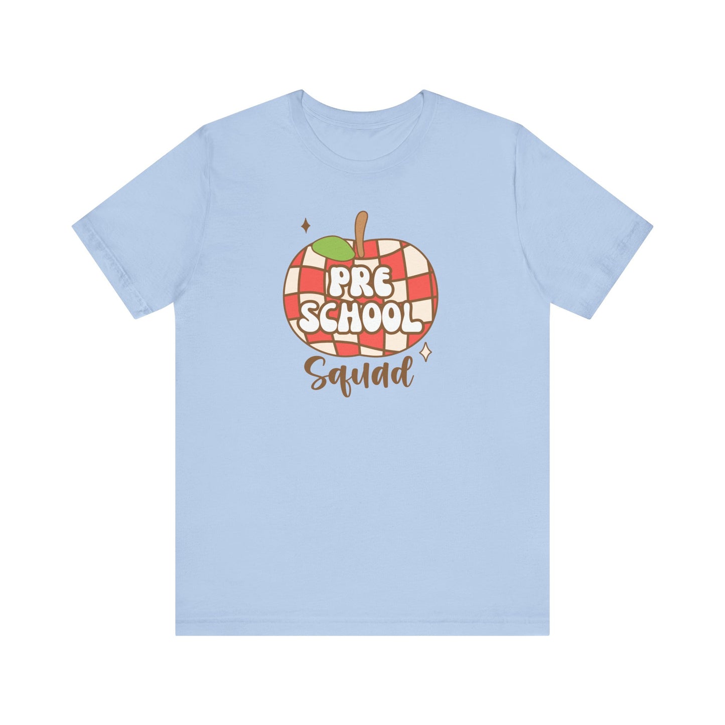 School Preschool Squad Retro Apple Tee