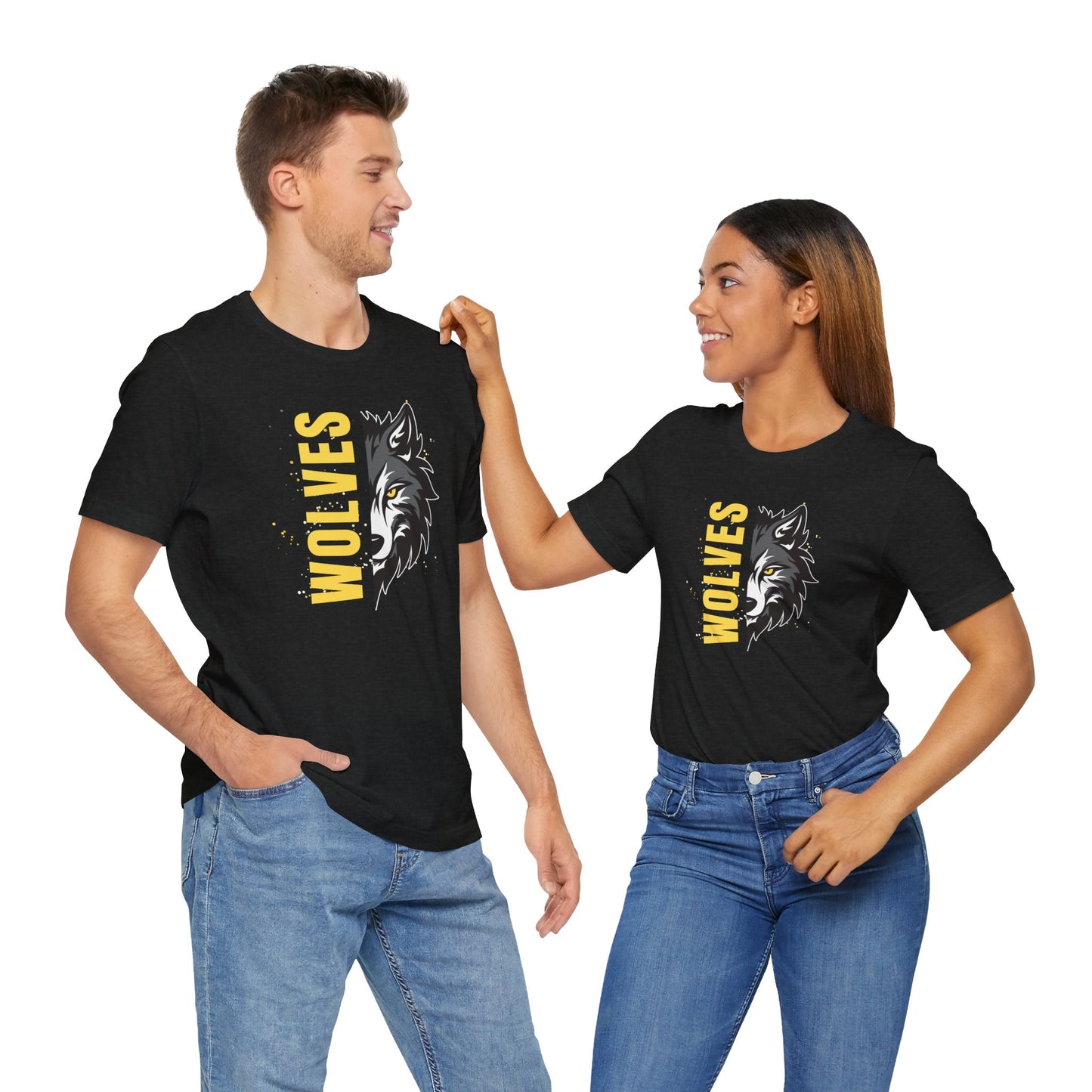 Wolves Mascot Unisex Short Sleeve T-Shirt