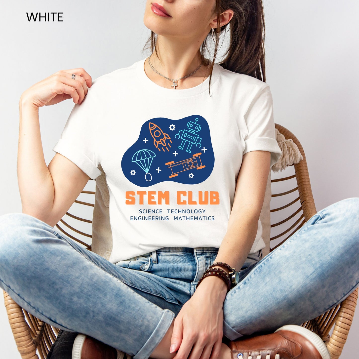 STEM Club Word Blob Customizable Adult and Youth Tee