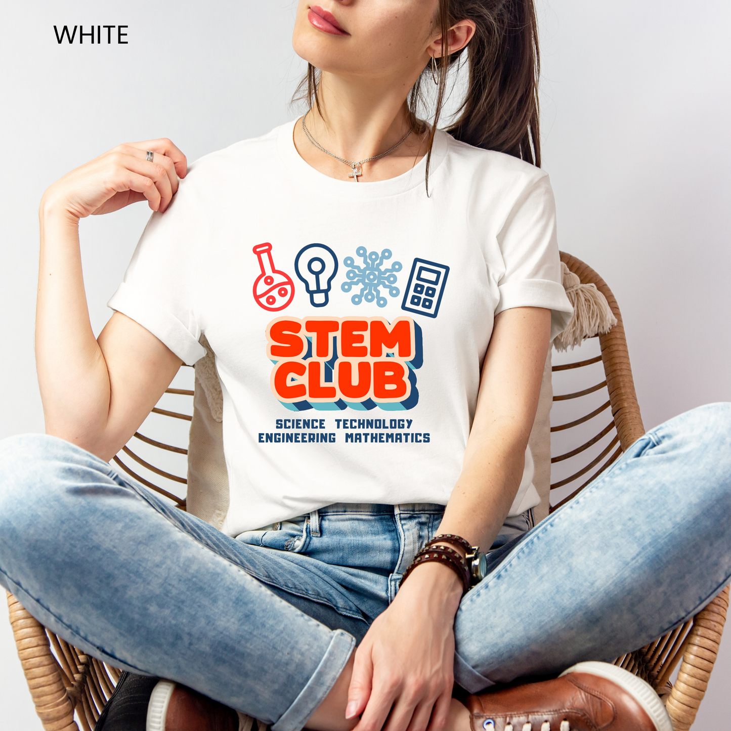 STEM Club Symbols Customizable Adult and Youth Tee