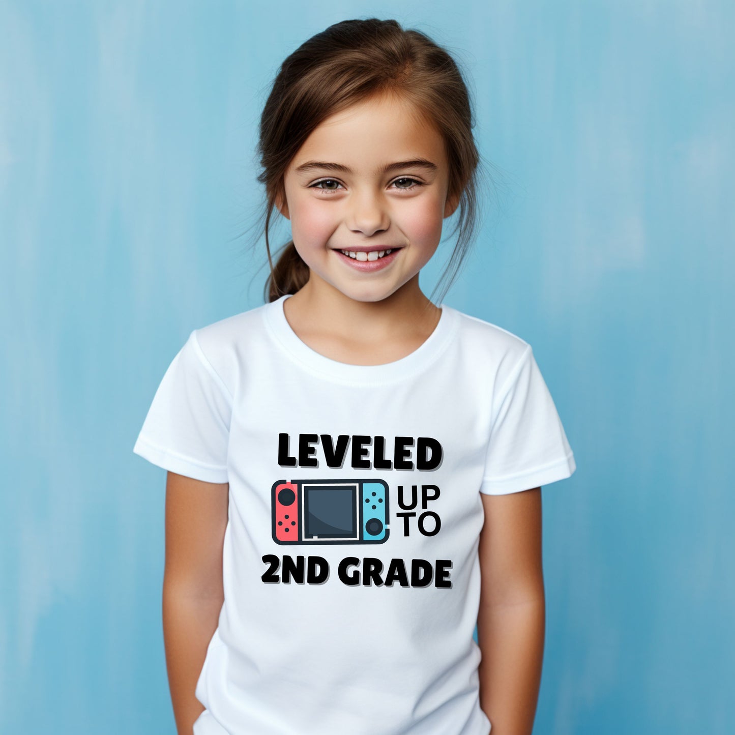 Leveled Up To Customizable Grade Short Sleeve Youth and Adult Tee