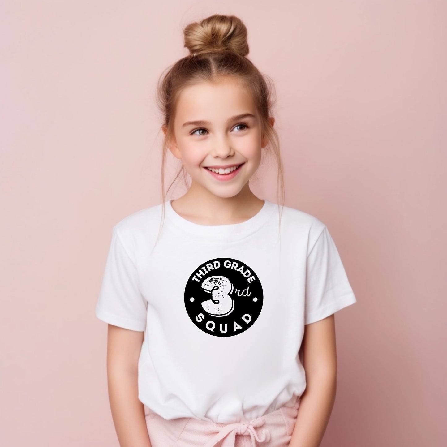 Distressed Number Customizable Grade Short Sleeve Youth and Adult Tee