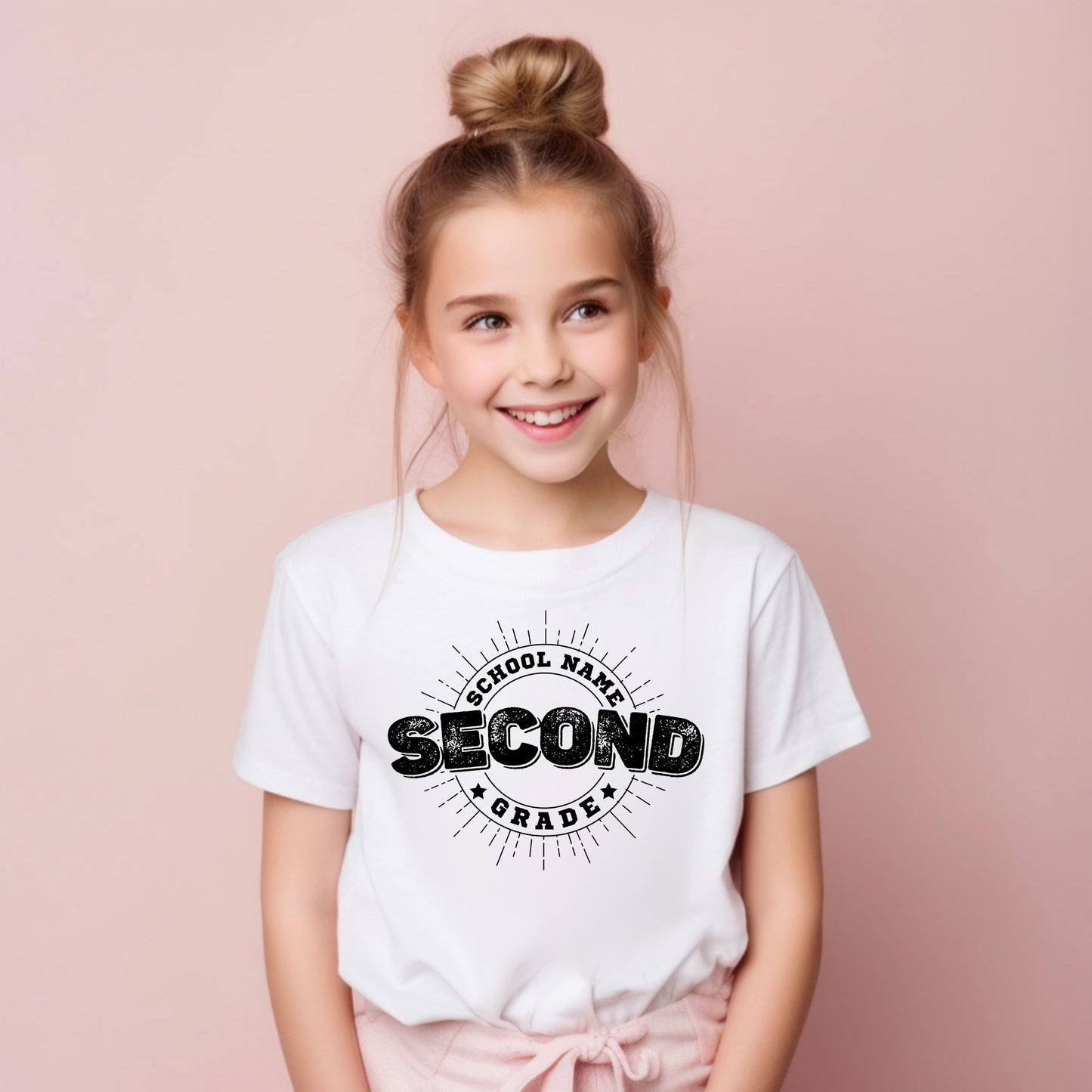 Distressed Customizable Grade Short Sleeve Youth and Adult Tee