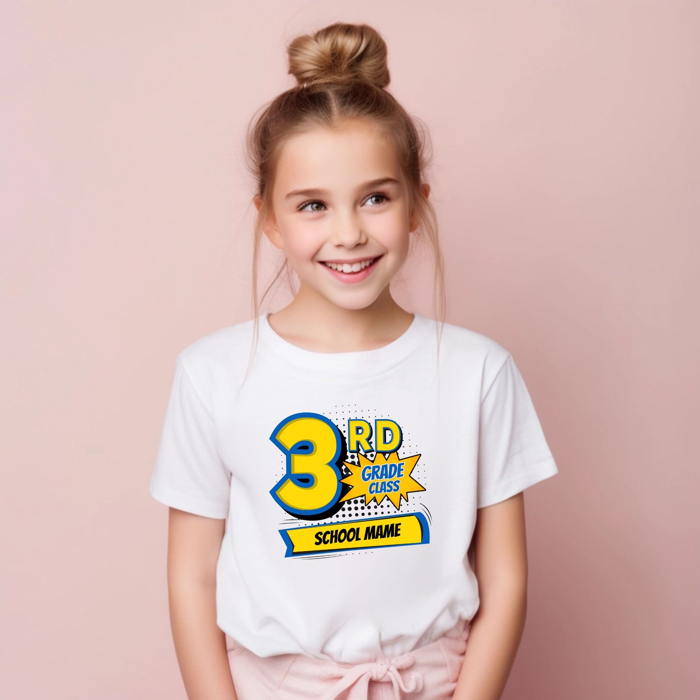 Comics Class Customizable Grade Short Sleeve Youth and Adult Tee