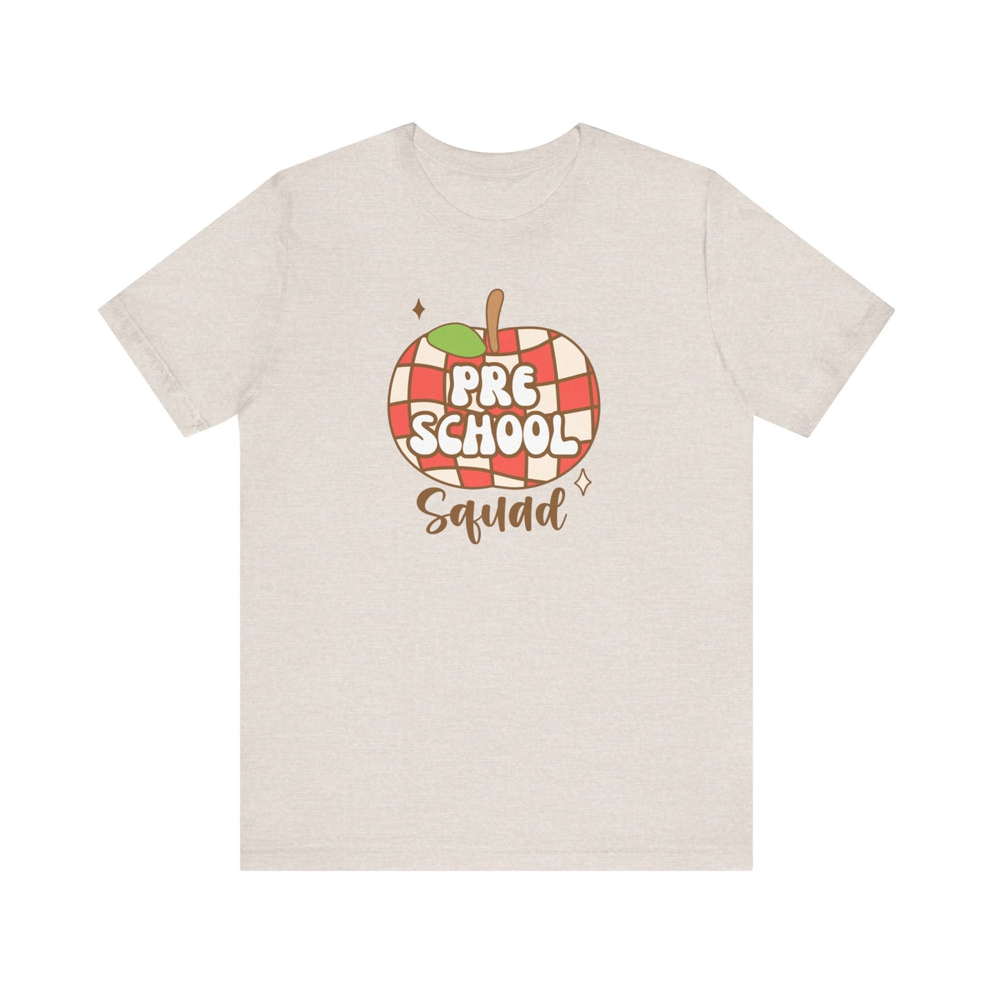 School Preschool Squad Retro Apple Tee