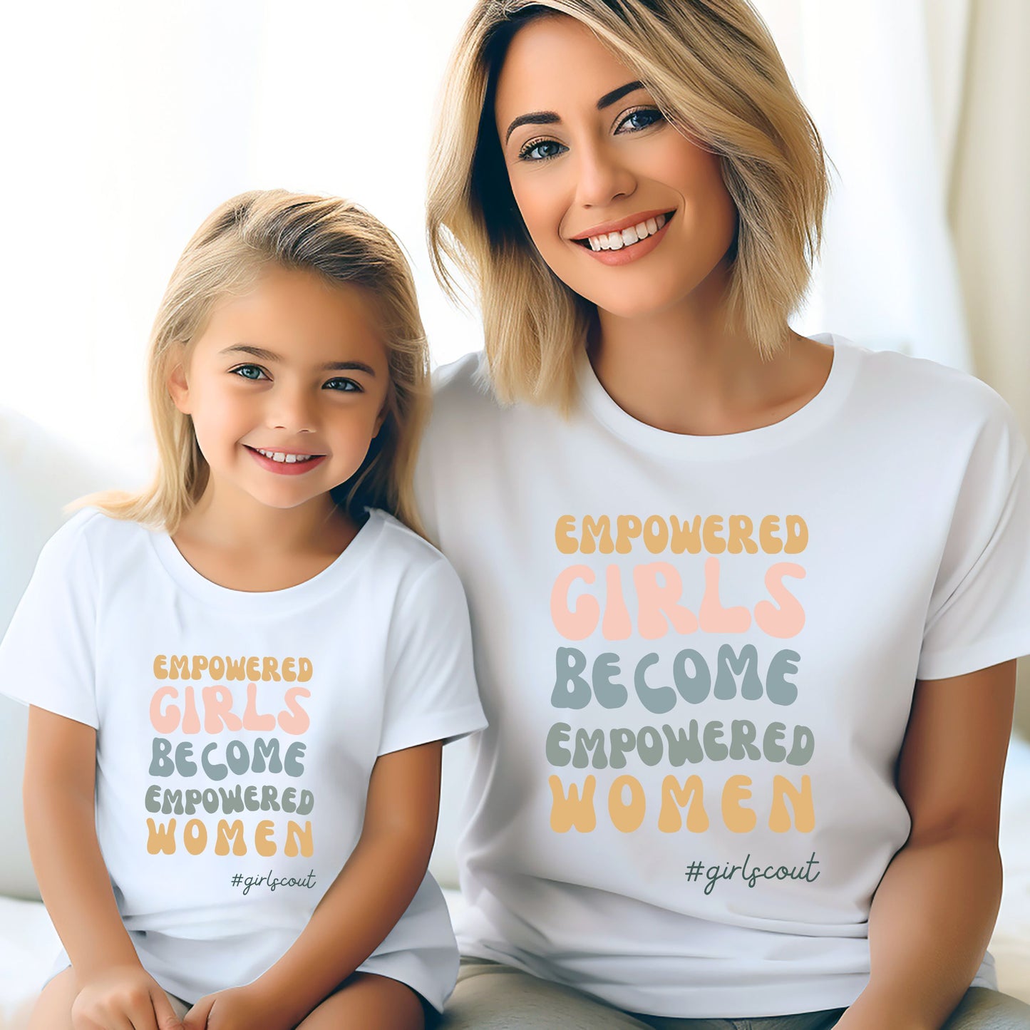 Empowered Girls Become Empowered Women Girl Scout Adult/Youth Tee