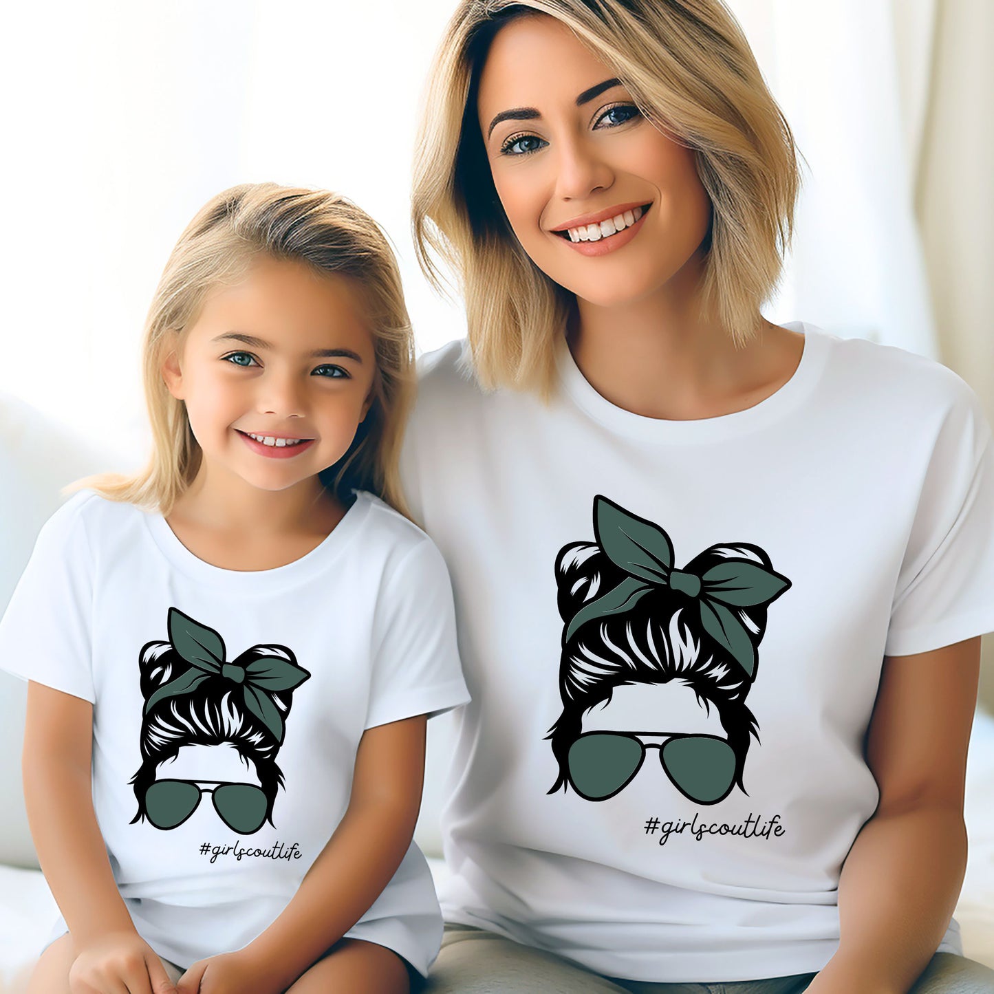 Girl Scout Messy Bun Adult/Youth Tee