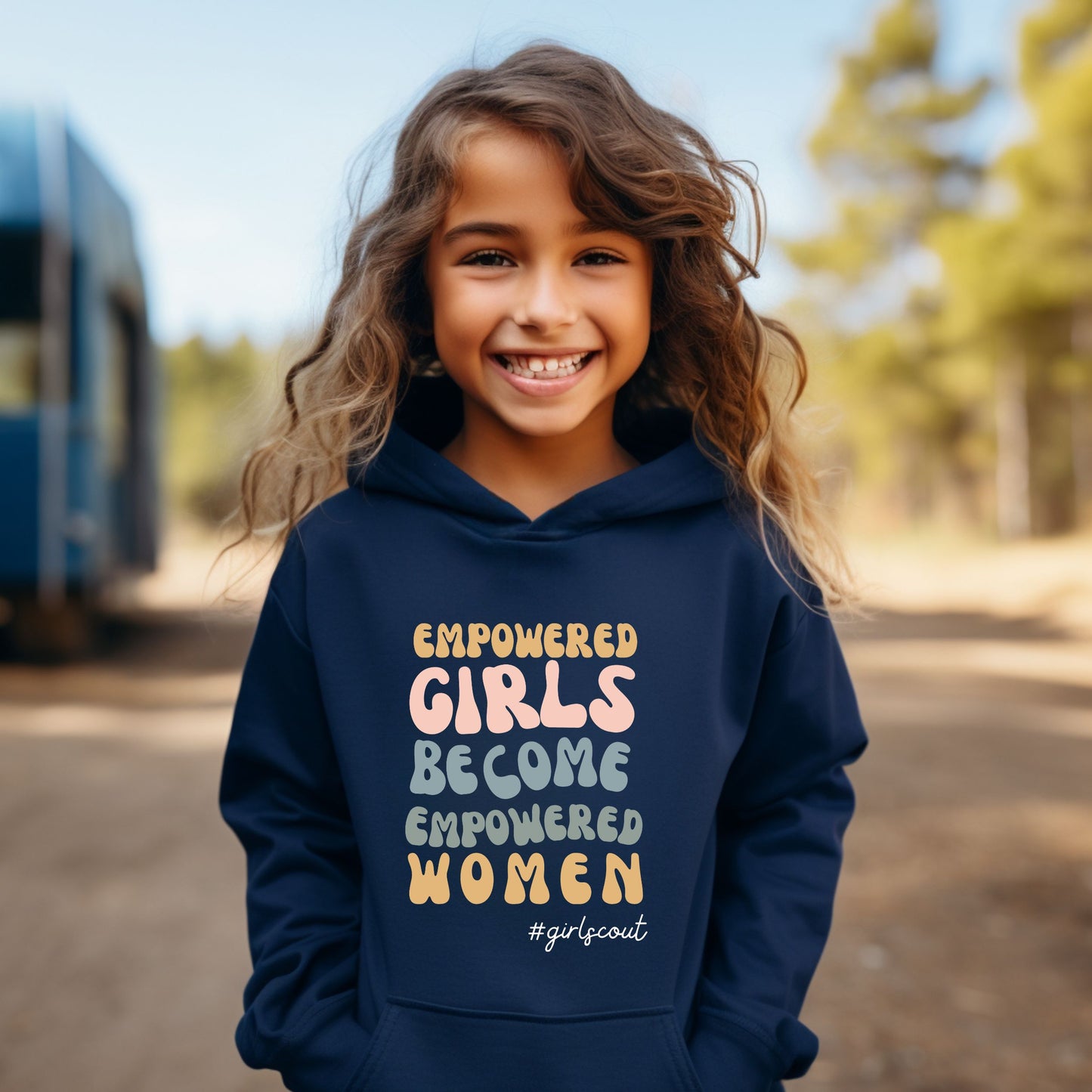 Empowered Girls Become Empowered Women Girl Scout Youth/Adult Hoodie