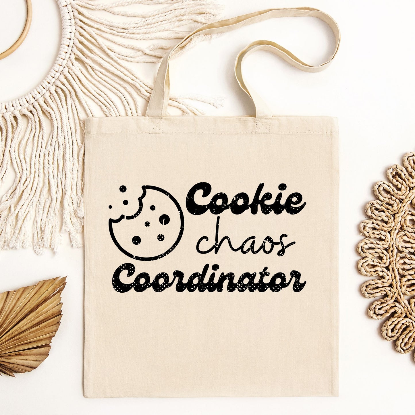 Distressed Girl Scout Cookie Chaos Coordinator Eco Blend Canvas Tote Bag