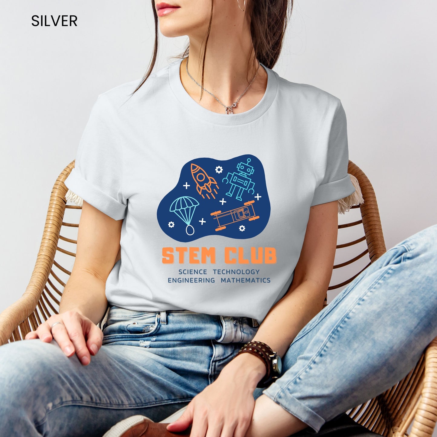 STEM Club Word Blob Customizable Adult and Youth Tee