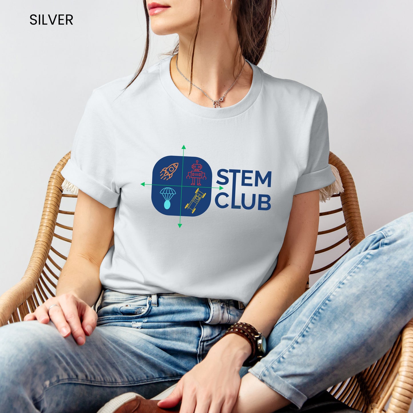 STEM Club Quadrants Customizable Adult and Youth Tee