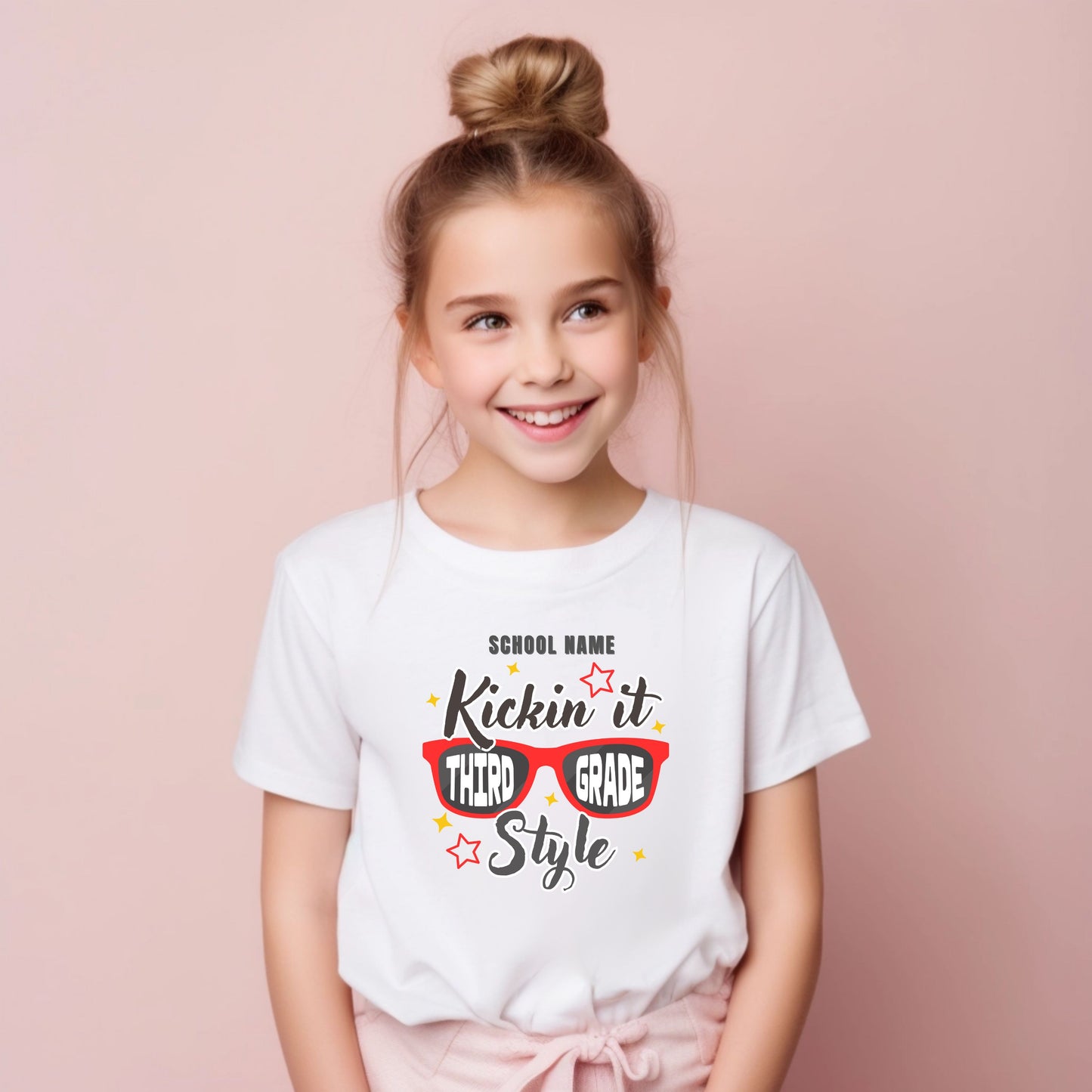 Kickin' it in Style Customizable Grade Short Sleeve Youth and Adult Tee