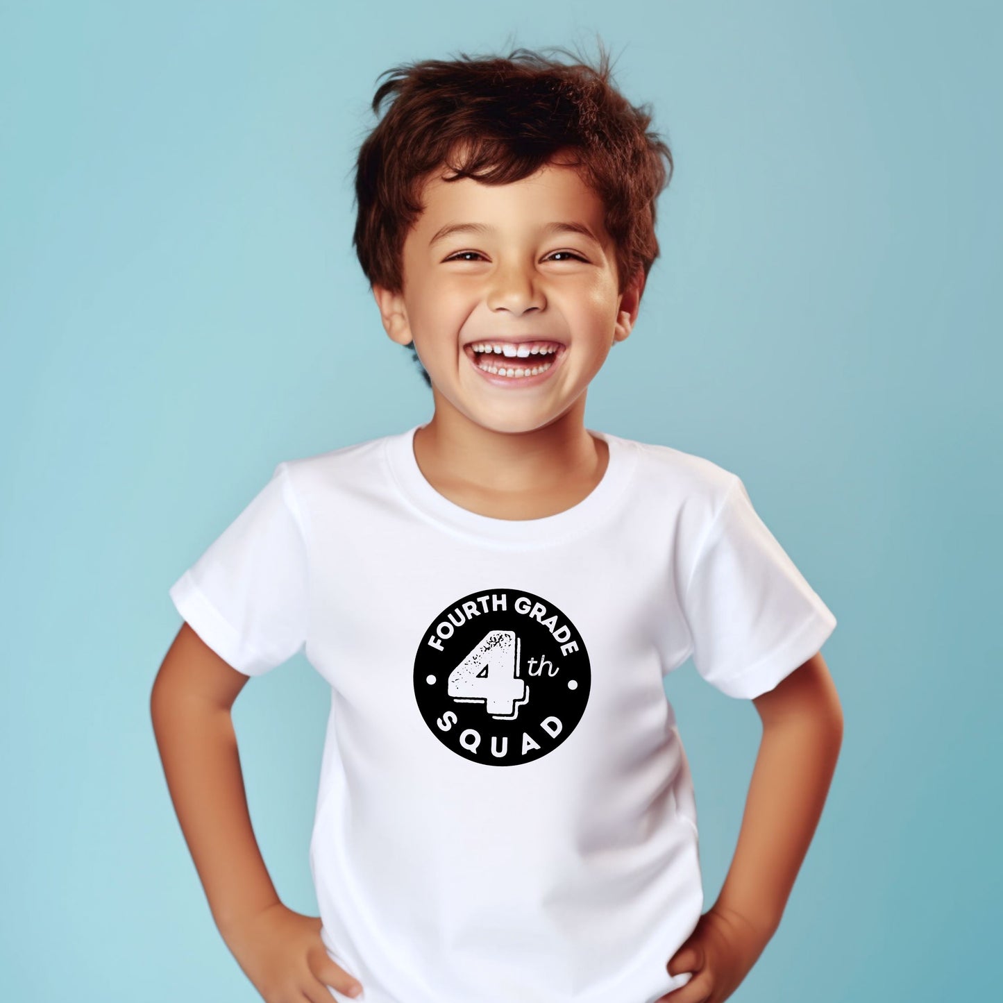 Distressed Number Customizable Grade Short Sleeve Youth and Adult Tee