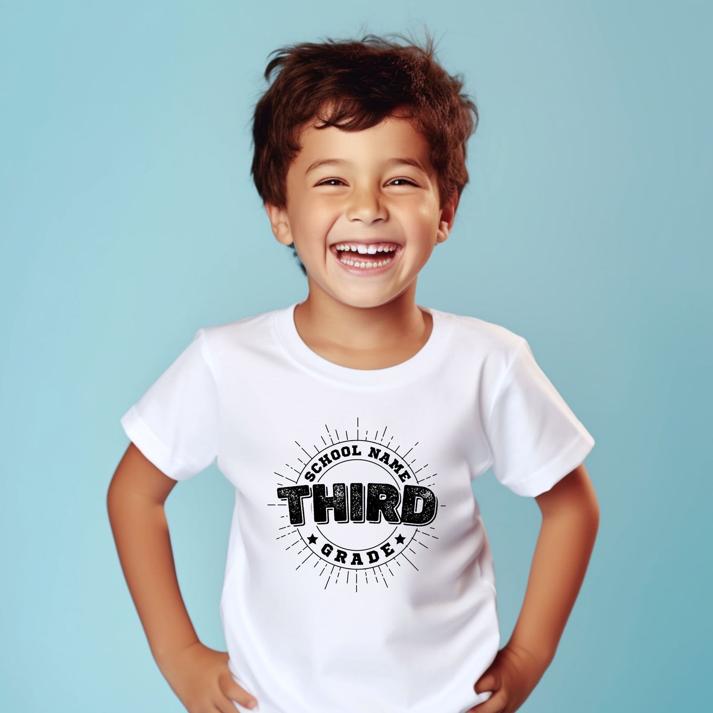 Distressed Customizable Grade Short Sleeve Youth and Adult Tee