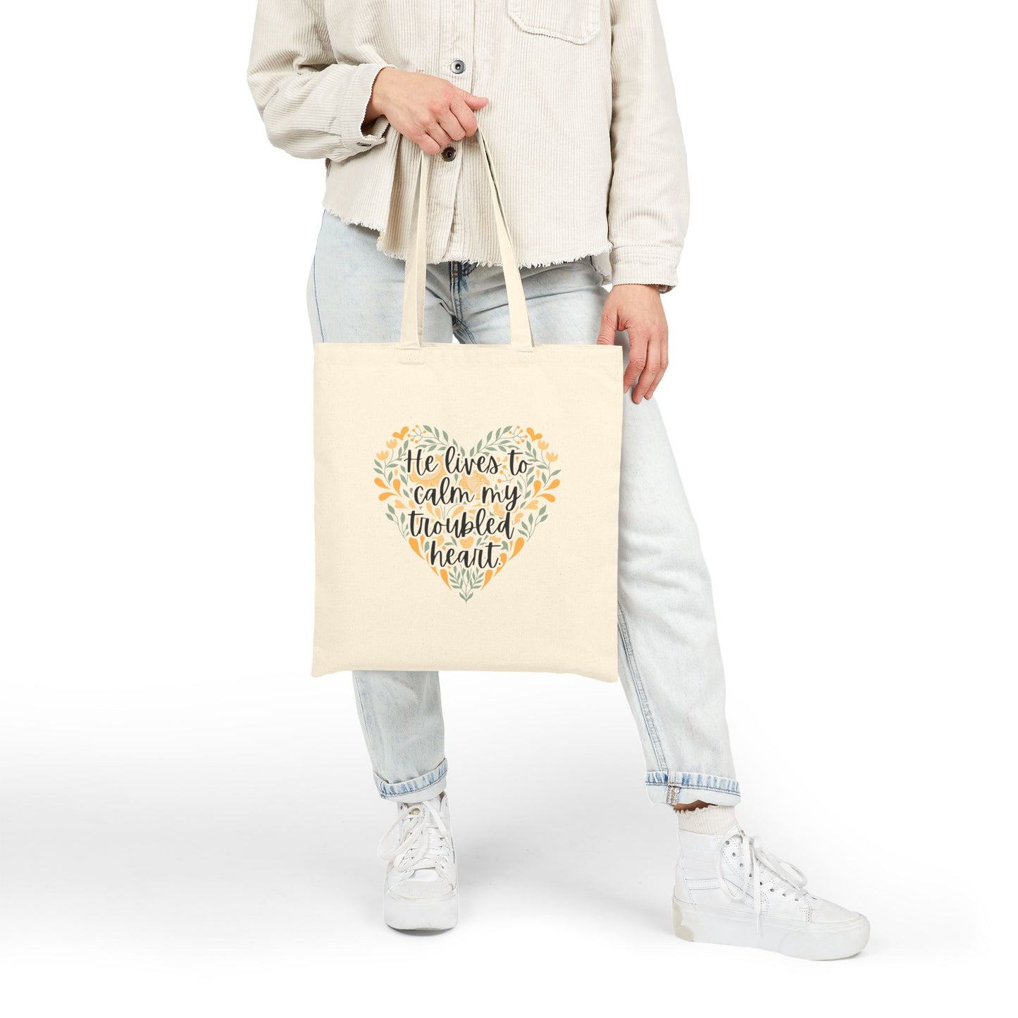 Church Scripture Tote Bag My Redeemer Lives