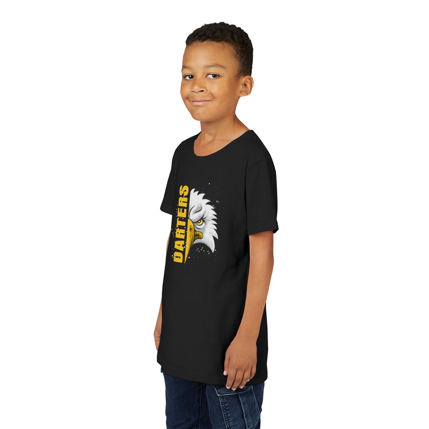 Youth Short Sleeve T-Shirt - Team School Mascot Darters Print