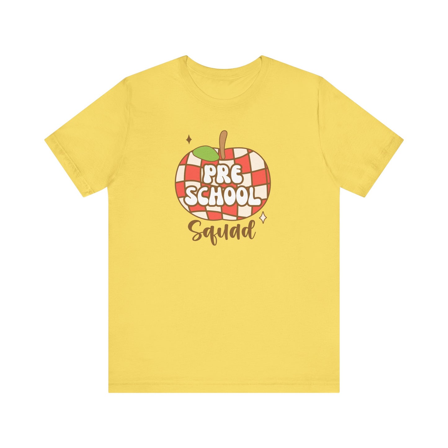 School Preschool Squad Retro Apple Tee