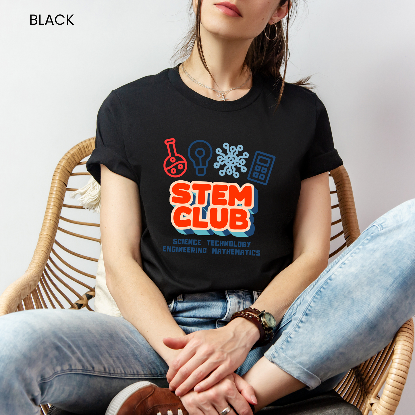 STEM Club Symbols Customizable Adult and Youth Tee