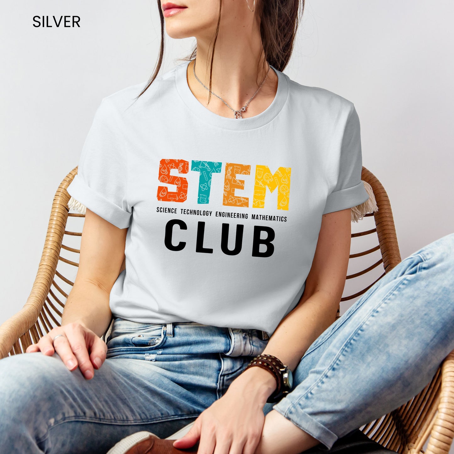 STEM Club Letter Symbols Customizable Adult and Youth Tee