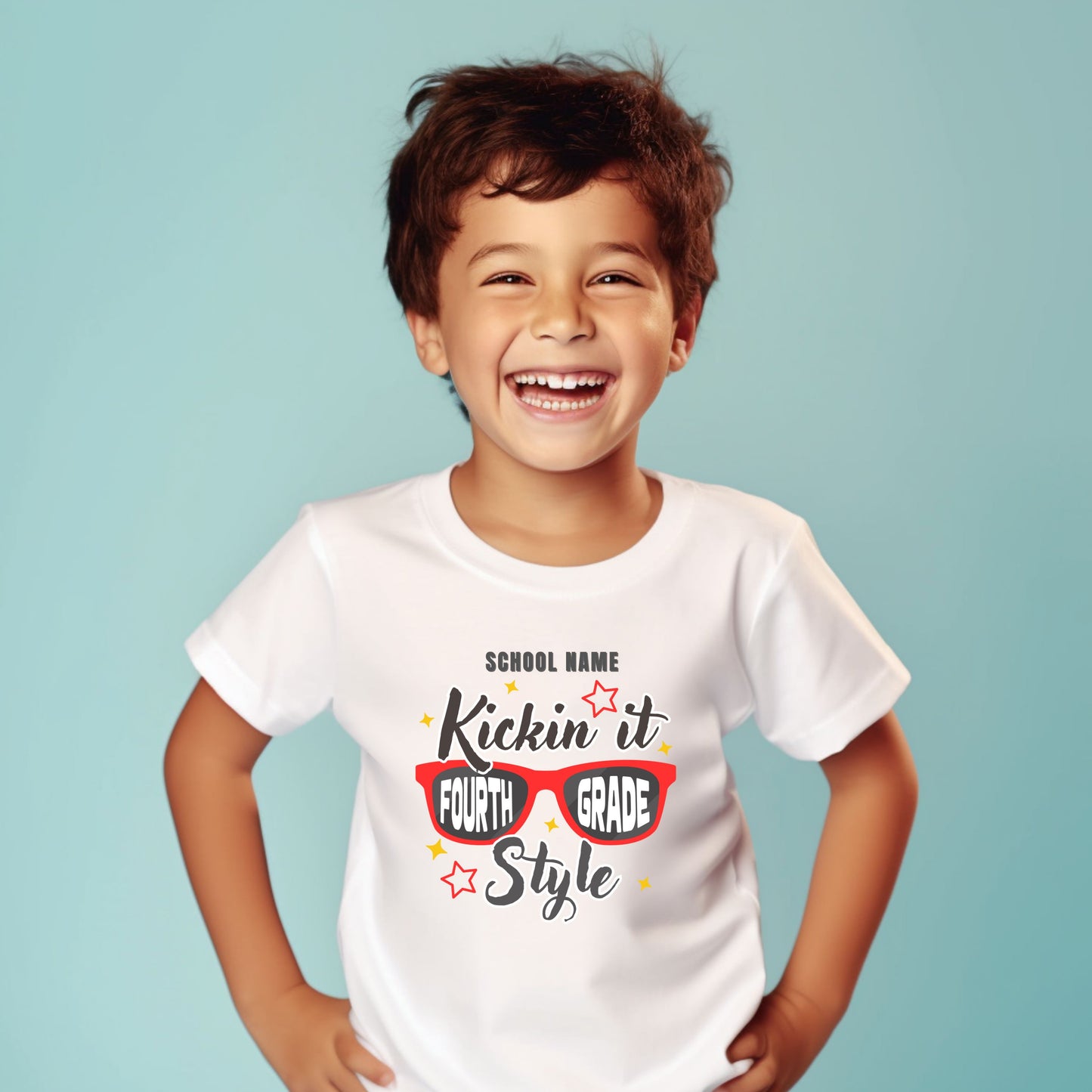 Kickin' it in Style Customizable Grade Short Sleeve Youth and Adult Tee