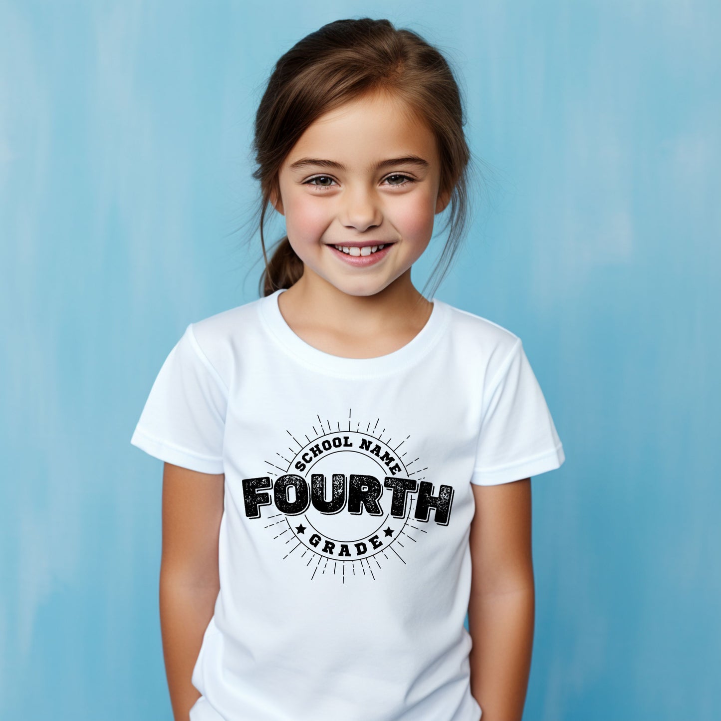 Distressed Customizable Grade Short Sleeve Youth and Adult Tee