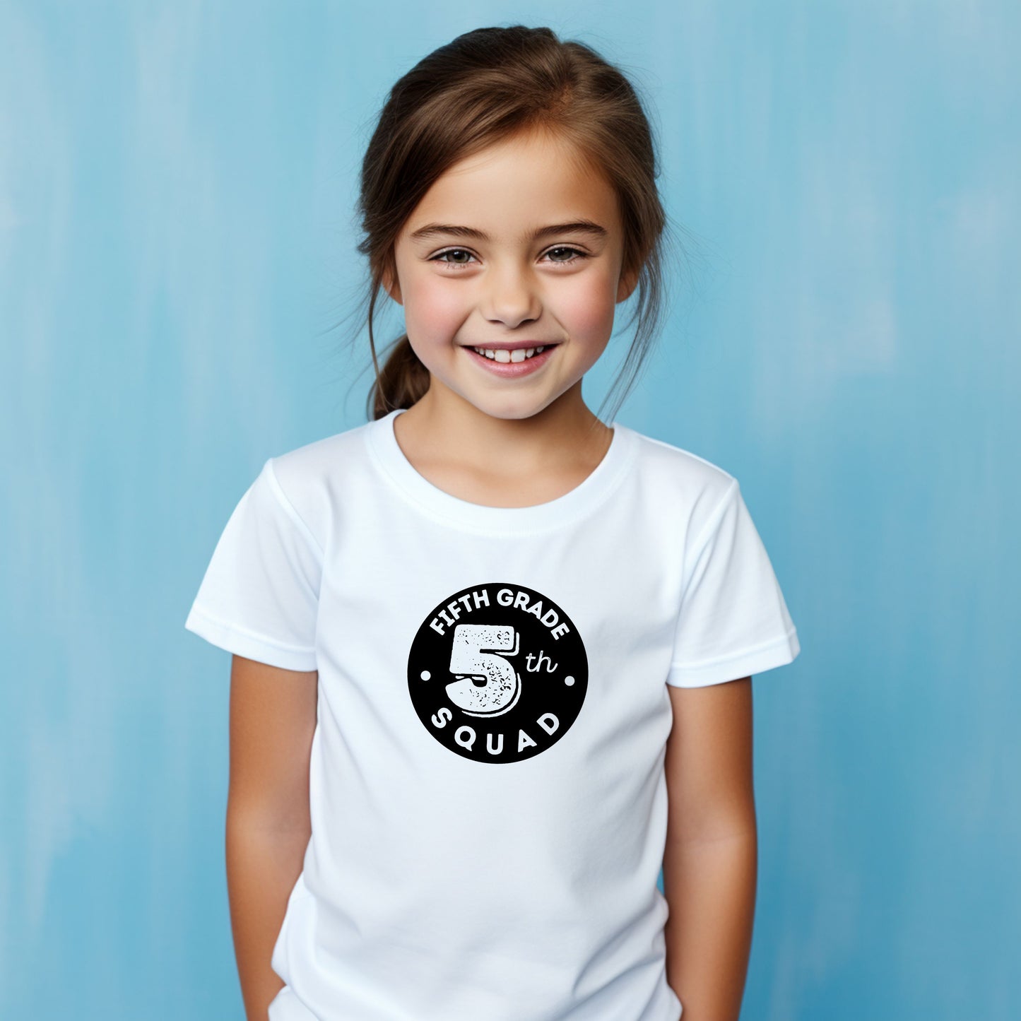 Distressed Number Customizable Grade Short Sleeve Youth and Adult Tee